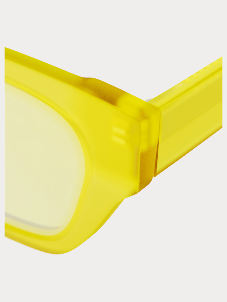 Ryan Polarized Yellow - rim and hinge detail