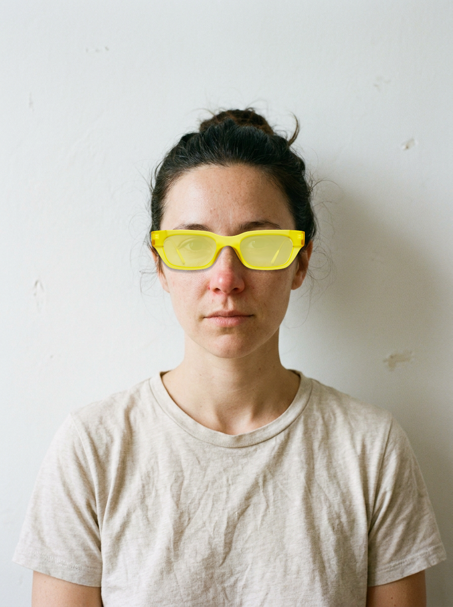 Ryan Polarized Yellow - worn, digital fitting